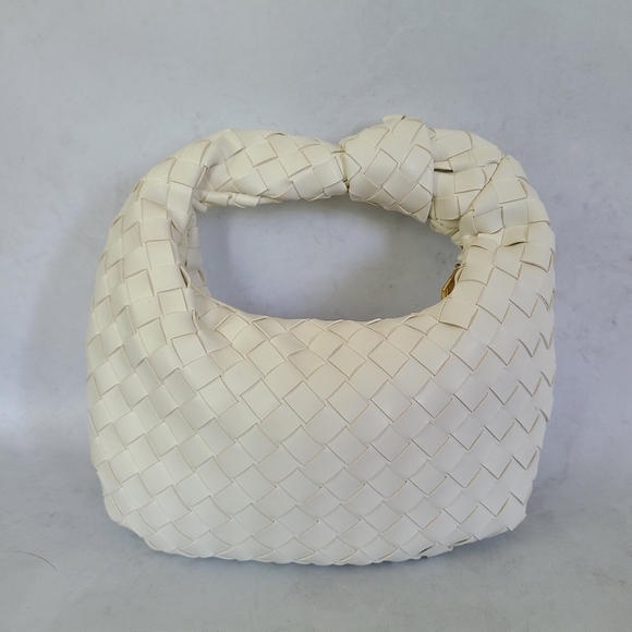 White Woven Mini Handbag - Picture 3 of 11